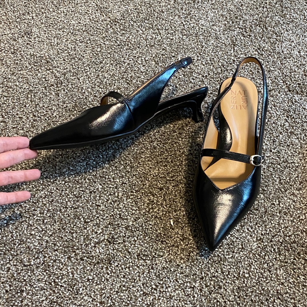 Naturalizer Black Slingback Heels
